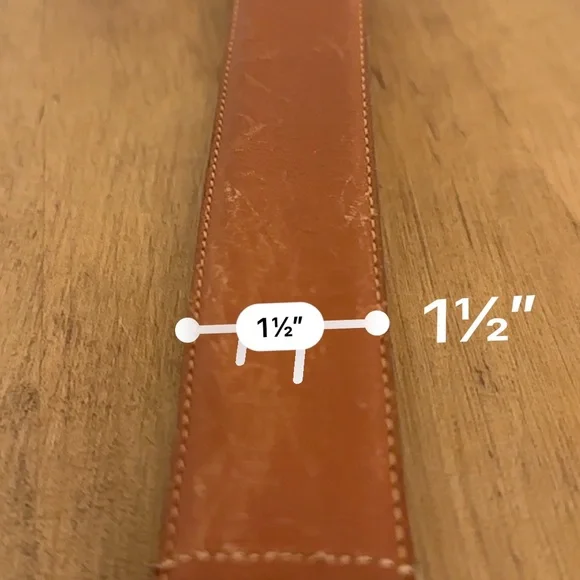 Authentic YSL Yves Saint Laurent Womens Belt 36 Inch 90 Cm Brown Leather Gold - Picture 14 of 16